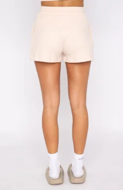 New Location Waffle Shorts Oatmeal -LuxeFit Shop 01.06.22 966