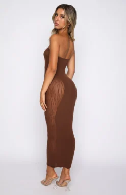 Your Peace Midi Dress Chocolate -LuxeFit Shop 03.02.21 1214
