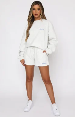 How Could I Forget Lounge Shorts Grey Marle -LuxeFit Shop 04.02.21 1729