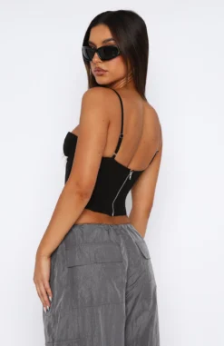 In The Morning Bustier Black -LuxeFit Shop 04.05.2327423