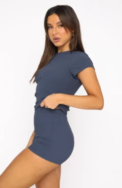 Take Me There Ribbed Baby Tee Navy 13 Take Me There Ribbed Baby Tee Navy -LuxeFit Shop 04.08.22 348