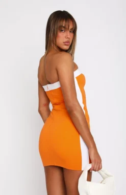 Time Of My Life Strapless Mini Dress Orange 9 Time Of My Life Strapless Mini Dress Orange -LuxeFit Shop 05.04.2324336