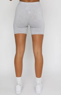 Real Games Bike Shorts Grey Marle -LuxeFit Shop 06.05.21 1861