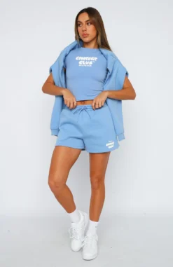 Comfort Club Lounge Shorts Blissful Blue 10 Comfort Club Lounge Shorts Blissful Blue -LuxeFit Shop 07.07.2302452 2