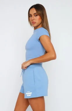 Comfort Club Baby Tee Blissful Blue -LuxeFit Shop 07.07.2302582 2