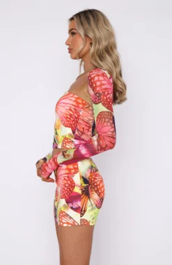 Broken Promises Long Sleeve Top Sunset Monarch -LuxeFit Shop 07.10.225823