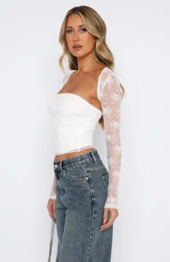 Fall In Love Again Lace Bolero Top Set White -LuxeFit Shop 08.06.2331151 243dcc97 53ba 4fe5 9e01 fabfbec91f47