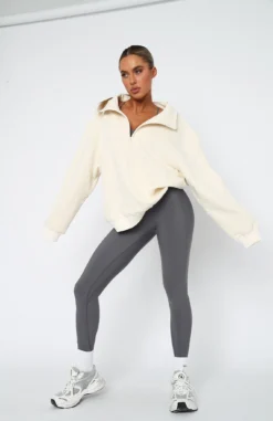 Chloe Zip Front Sweater Shell -LuxeFit Shop 09.02.239504