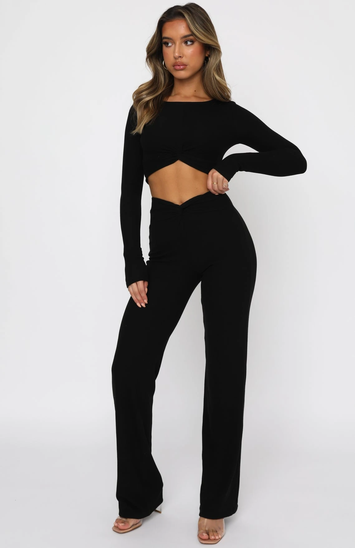 True Bliss Long Sleeve Crop Black 5 True Bliss Long Sleeve Crop Black - Image 5