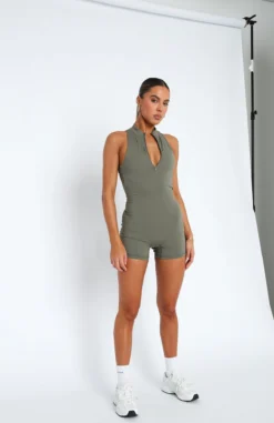 Better Than Good Playsuit Khaki -LuxeFit Shop 11.05.2319583