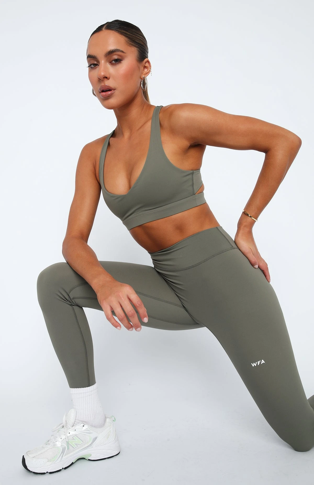 Always Out Sports Bra Khaki 2 Always Out Sports Bra Khaki - Image 2