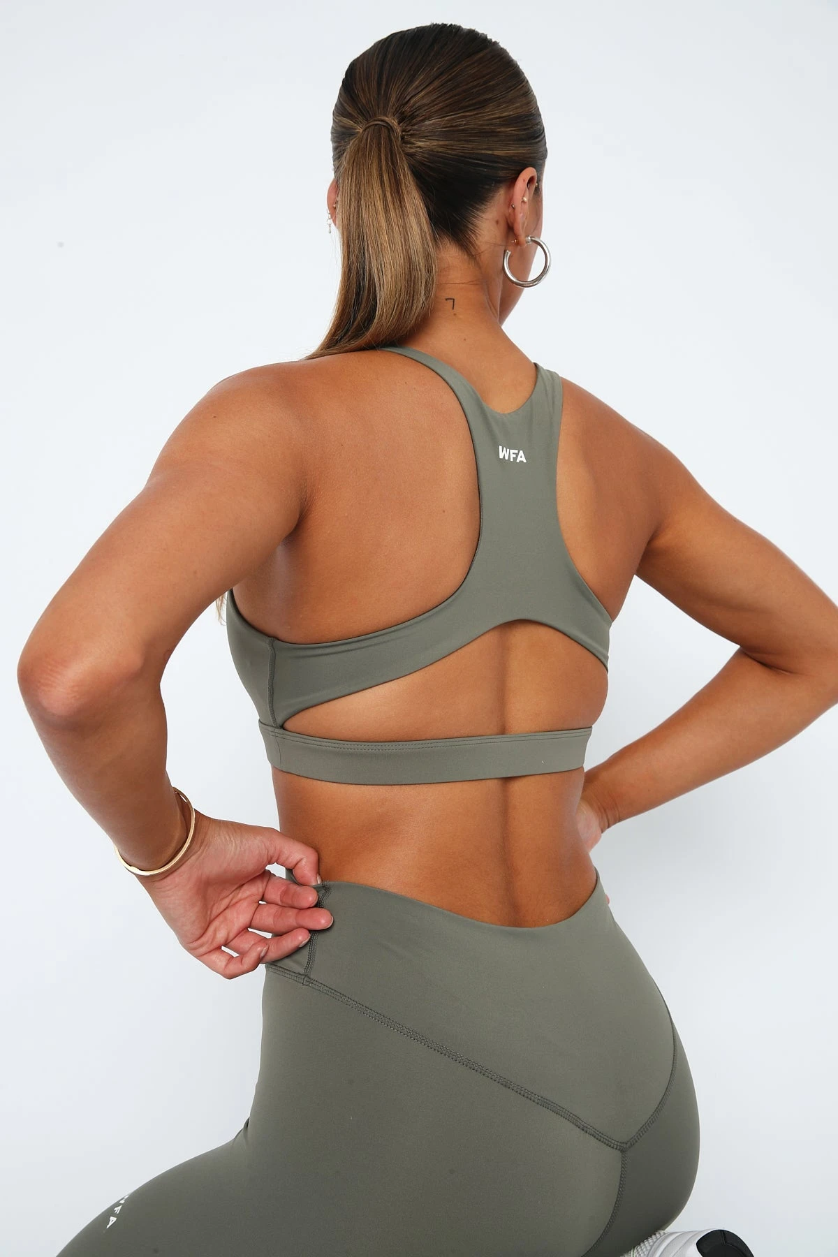 Always Out Sports Bra Khaki 4 Always Out Sports Bra Khaki - Image 4