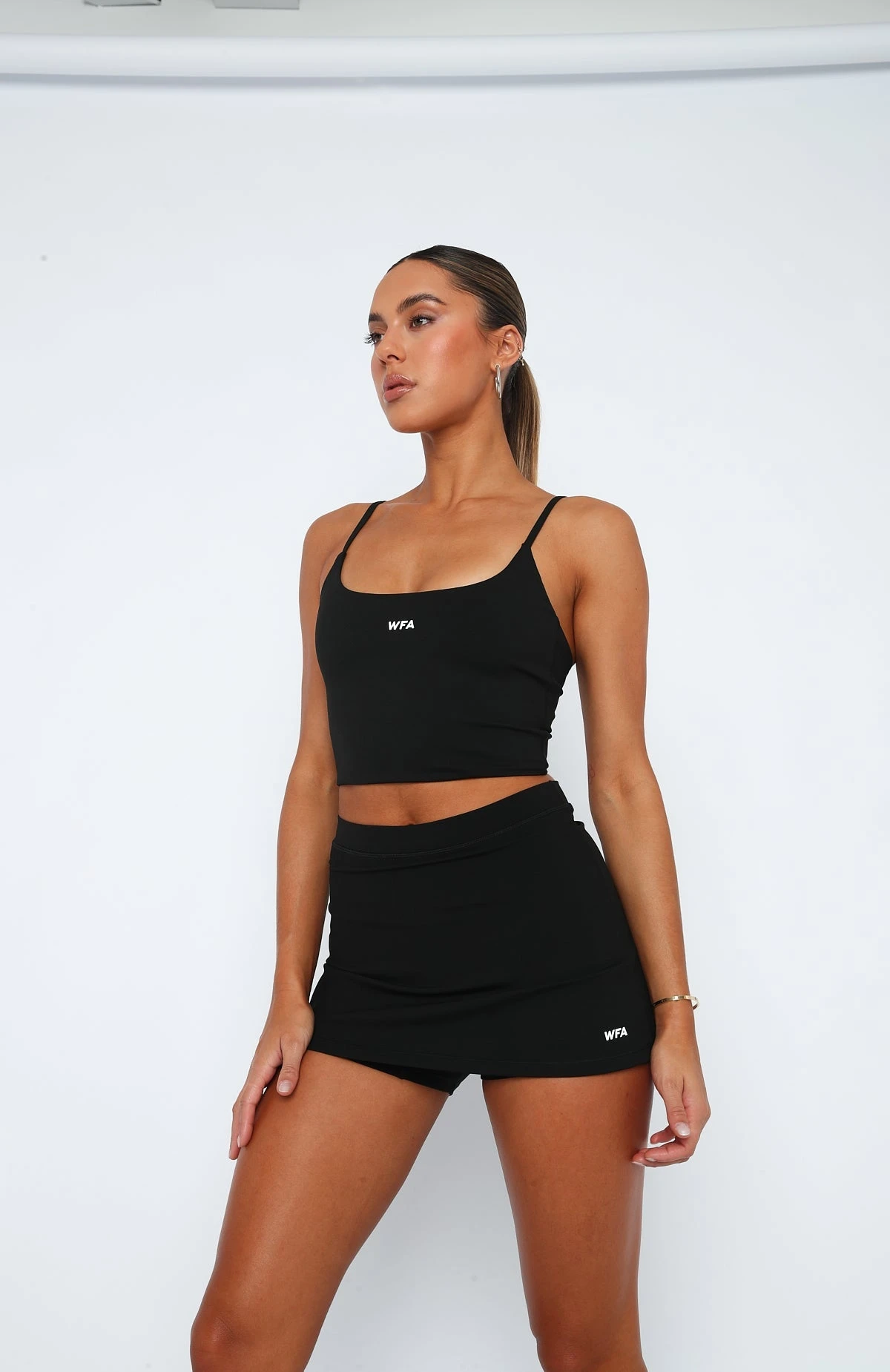 Walk And Talk Mini Skort Black 2 Walk And Talk Mini Skort Black - Image 2