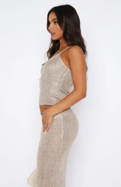 Love Galore Sequin Knit Top Champagne 6 Love Galore Sequin Knit Top Champagne -LuxeFit Shop 11.08.2348531