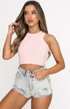 True Romance Crop Baby Pink -LuxeFit Shop 13.08.20 2210