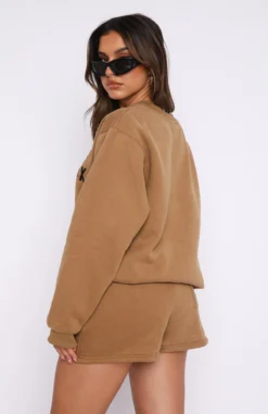 The Next Level Lounge Shorts Tan -LuxeFit Shop 13.10.228042