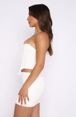 Midnight Till Morning Bustier White -LuxeFit Shop 13.10.228469