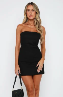 Try Your Luck Strapless Mini Dress Black -LuxeFit Shop 14.4.2315719