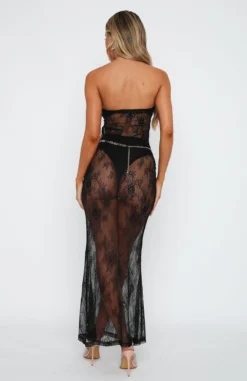 Someone Else Lace Strapless Maxi Dress Black 7 Someone Else Lace Strapless Maxi Dress Black -LuxeFit Shop 14.4.2316480