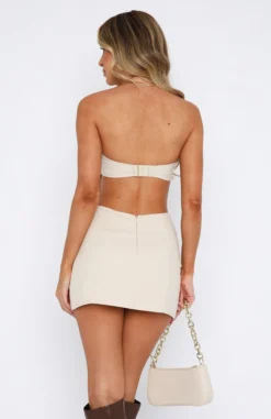 Talk Back Mini Dress Oatmeal 9 Talk Back Mini Dress Oatmeal -LuxeFit Shop 15.06.2333062
