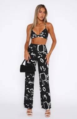 Better Without You Crop Black Scribble -LuxeFit Shop 15.12.2217588