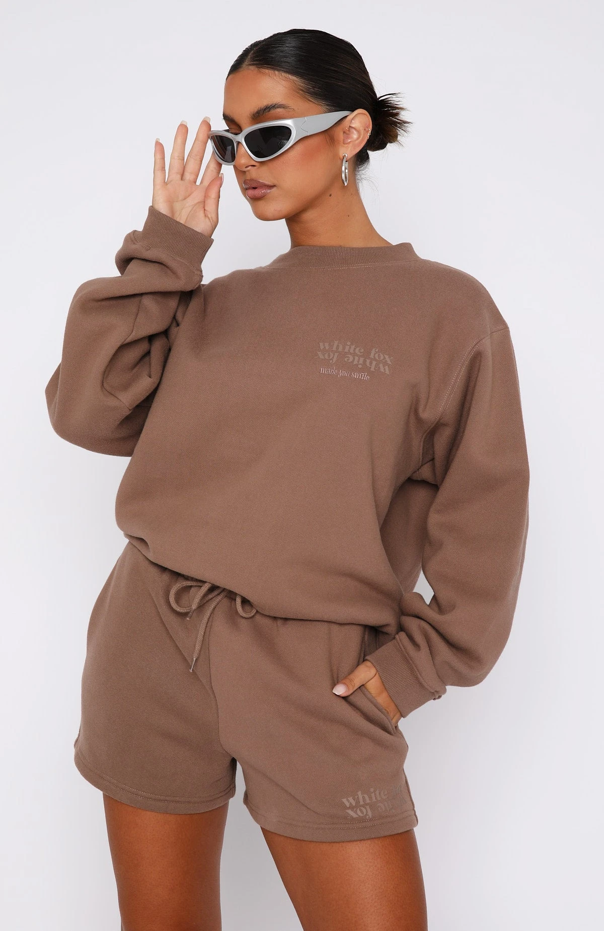 Made You Smile Lounge Shorts Mocha 2 Made You Smile Lounge Shorts Mocha - Image 2