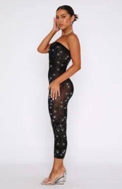 Main Character Strapless Diamante Midi Dress Black 8 Main Character Strapless Diamante Midi Dress Black -LuxeFit Shop 17.11.2215785