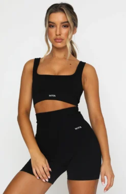 Seamless High Waisted Shorts Black -LuxeFit Shop 18.01.21 552