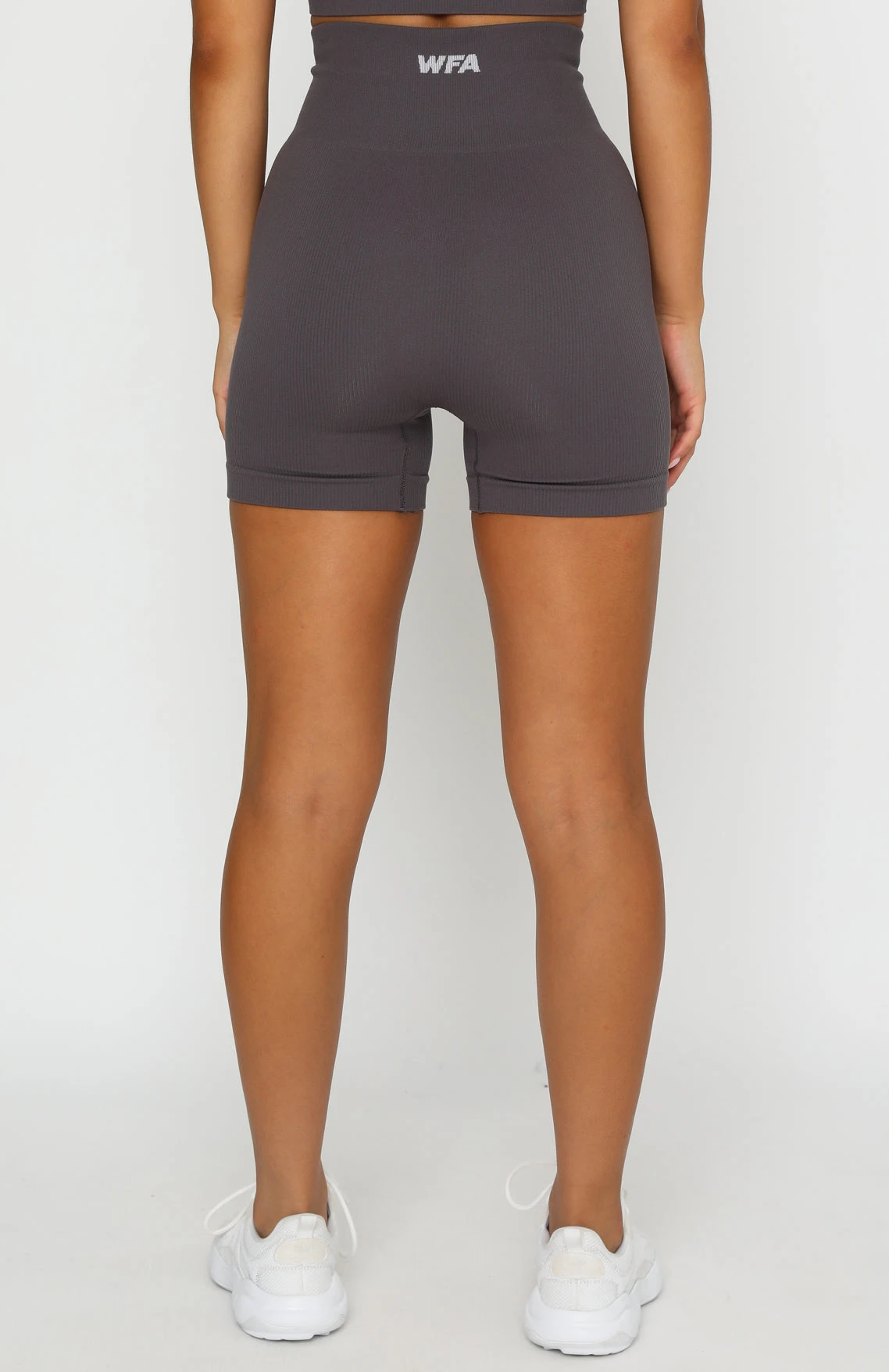 Seamless High Waisted Shorts Shadow 4 Seamless High Waisted Shorts Shadow - Image 4