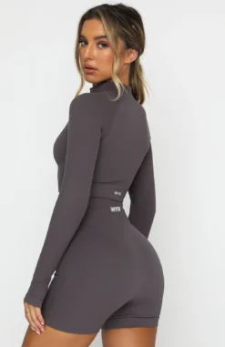 Seamless Long Sleeve Sports Crop Shadow 10 Seamless Long Sleeve Sports Crop Shadow -LuxeFit Shop 18.01.21 674