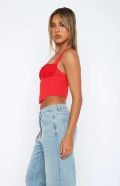 Stay Tonight Bustier Red 7 Stay Tonight Bustier Red -LuxeFit Shop 2.3.2310366