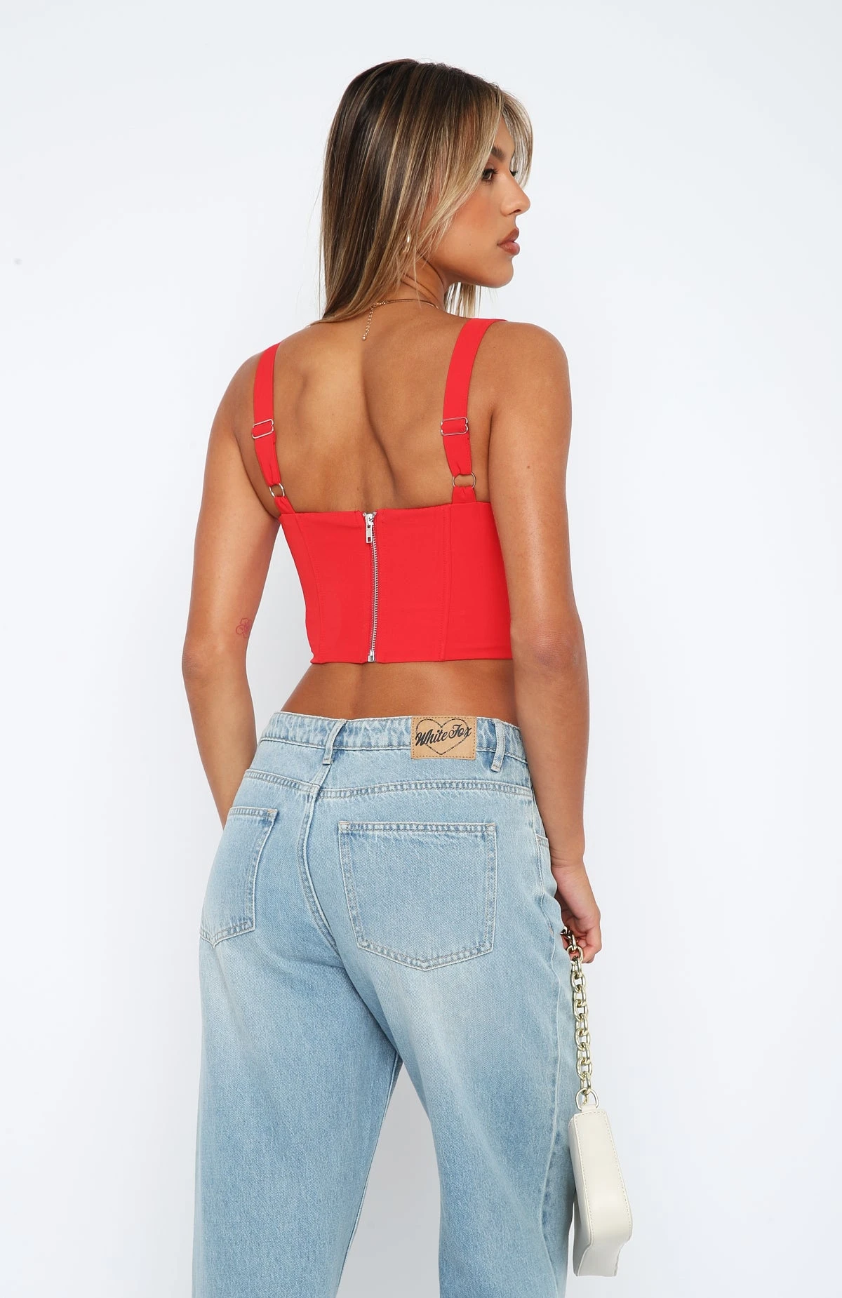 Stay Tonight Bustier Red 4 Stay Tonight Bustier Red - Image 4