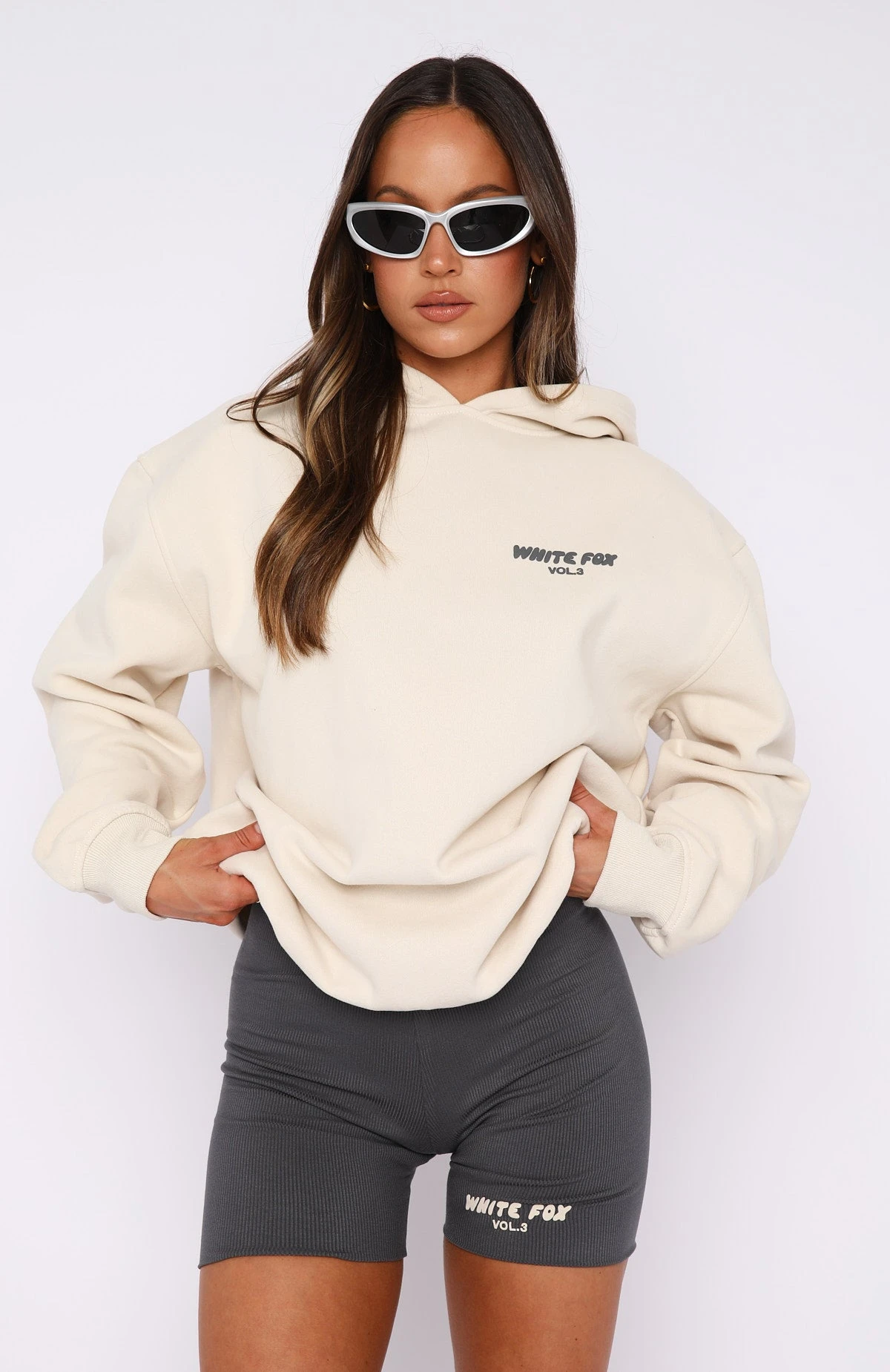 Offstage Ribbed Bike Shorts Charcoal 3 Offstage Ribbed Bike Shorts Charcoal - Image 3