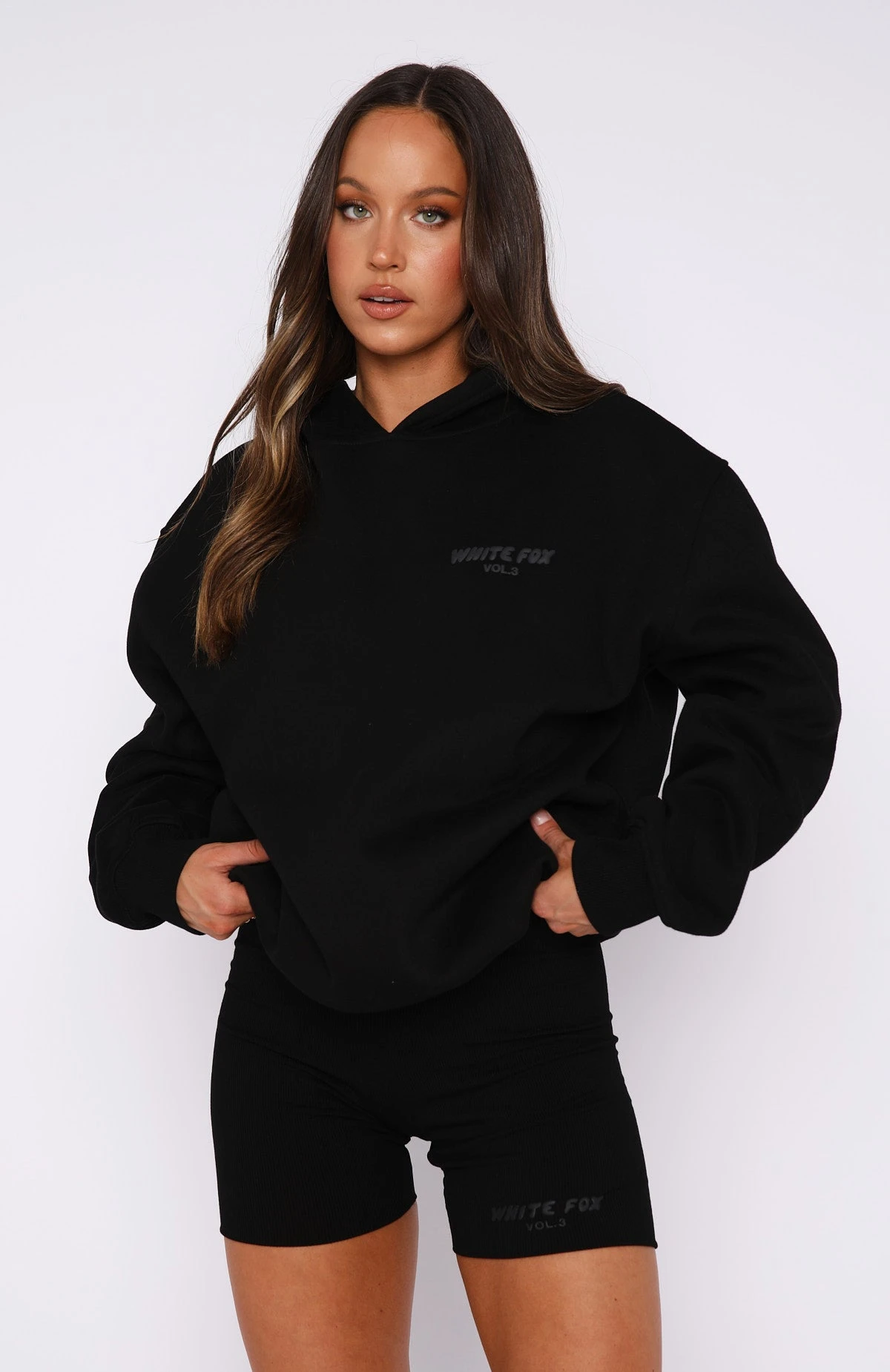 Offstage Ribbed Bike Shorts Onyx 2 Offstage Ribbed Bike Shorts Onyx - Image 2