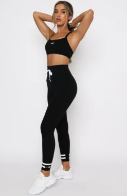 Work It Out Leggings White Stripe -LuxeFit Shop 22.10.20 2956