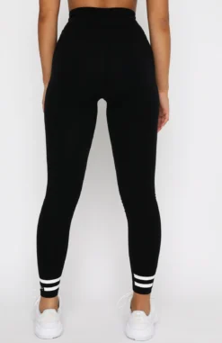 Work It Out Leggings White Stripe -LuxeFit Shop 22.10.20 2996