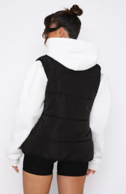 Outside The Lines Puffer Vest Black -LuxeFit Shop 22.12.2219180