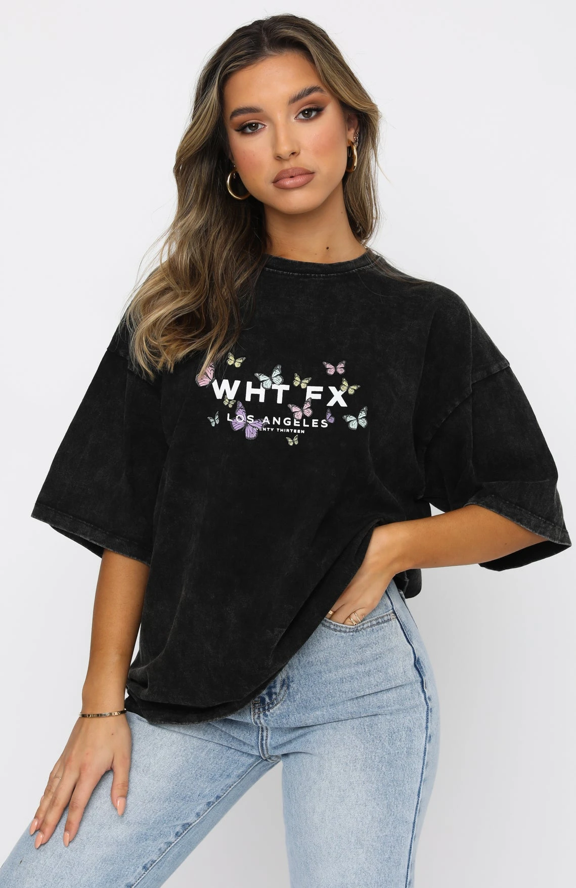 Dare To Dream Oversized Tee Acid Black 2 Dare To Dream Oversized Tee Acid Black - Image 2