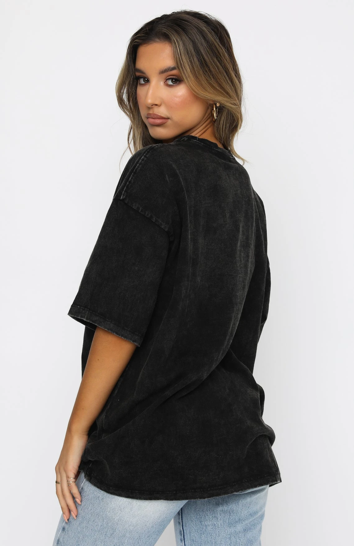 Dare To Dream Oversized Tee Acid Black 4 Dare To Dream Oversized Tee Acid Black - Image 4