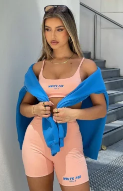 Offstage Ribbed Bike Shorts Apricot Ice -LuxeFit Shop 255979434 4366109590154111 2921754678682231490 n