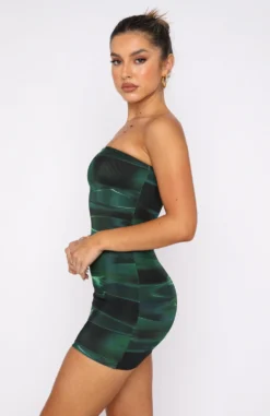 Spark The Passion Mini Dress Green Distortion -LuxeFit Shop 26.05.22 2025