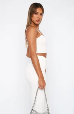 Make Me Wonder Crop White -LuxeFit Shop 27.4.2317325