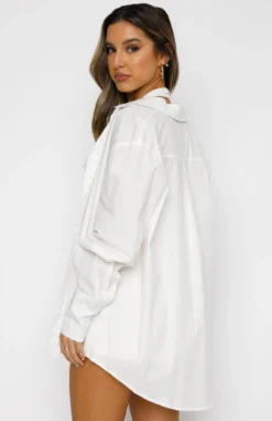 Behind The Look Shirt White 18 Behind The Look Shirt White -LuxeFit Shop 28.07.21 1776