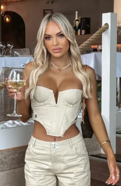 Change My Mind Bustier Oatmeal -LuxeFit Shop 299925685 1064784331073121 6585874510546711840 n