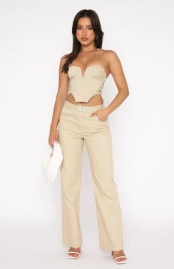 Change My Mind Bustier Oatmeal -LuxeFit Shop 30.06.22 1276