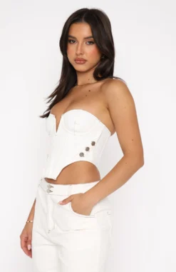 Change My Mind Bustier Off White -LuxeFit Shop 30.06.22 1313