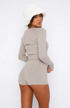 One I Want Knitted Shorts Taupe 8 One I Want Knitted Shorts Taupe -LuxeFit Shop 30.06.2335891 b58a88fa c66b 4076 9643 3ac68d95b966