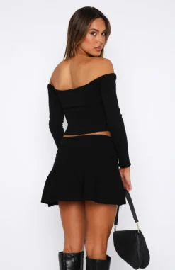 Emotional Long Sleeve Knitted Crop Black -LuxeFit Shop 30.06.2336513
