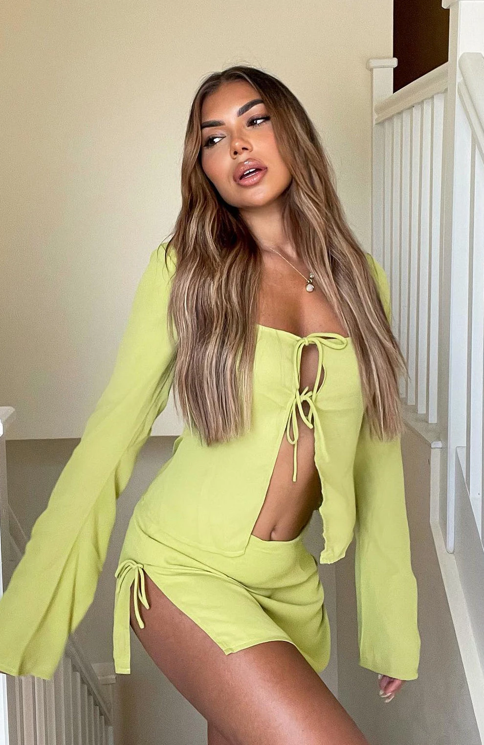 Sweet Secrets Long Sleeve Top Matcha 9 Sweet Secrets Long Sleeve Top Matcha - Image 9