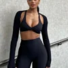 High Definition Sports Bra Black
